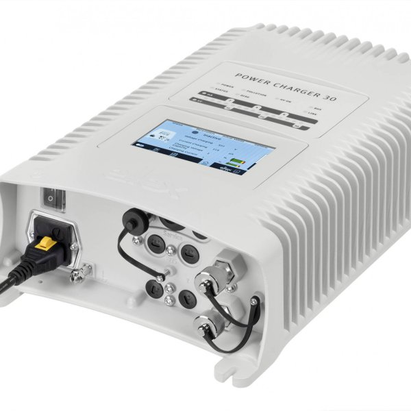 Aufladegenerator Eltex POWERCHARGER mit Display und Entkladeeinheit